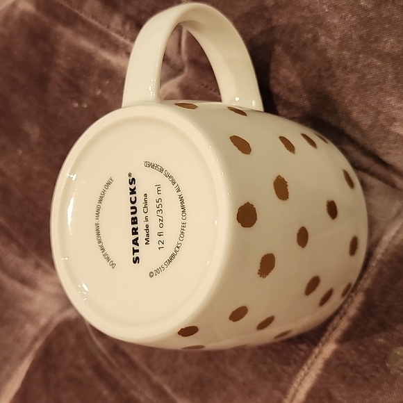 Starbucks gold polka dot mug - Picture 4 of 5